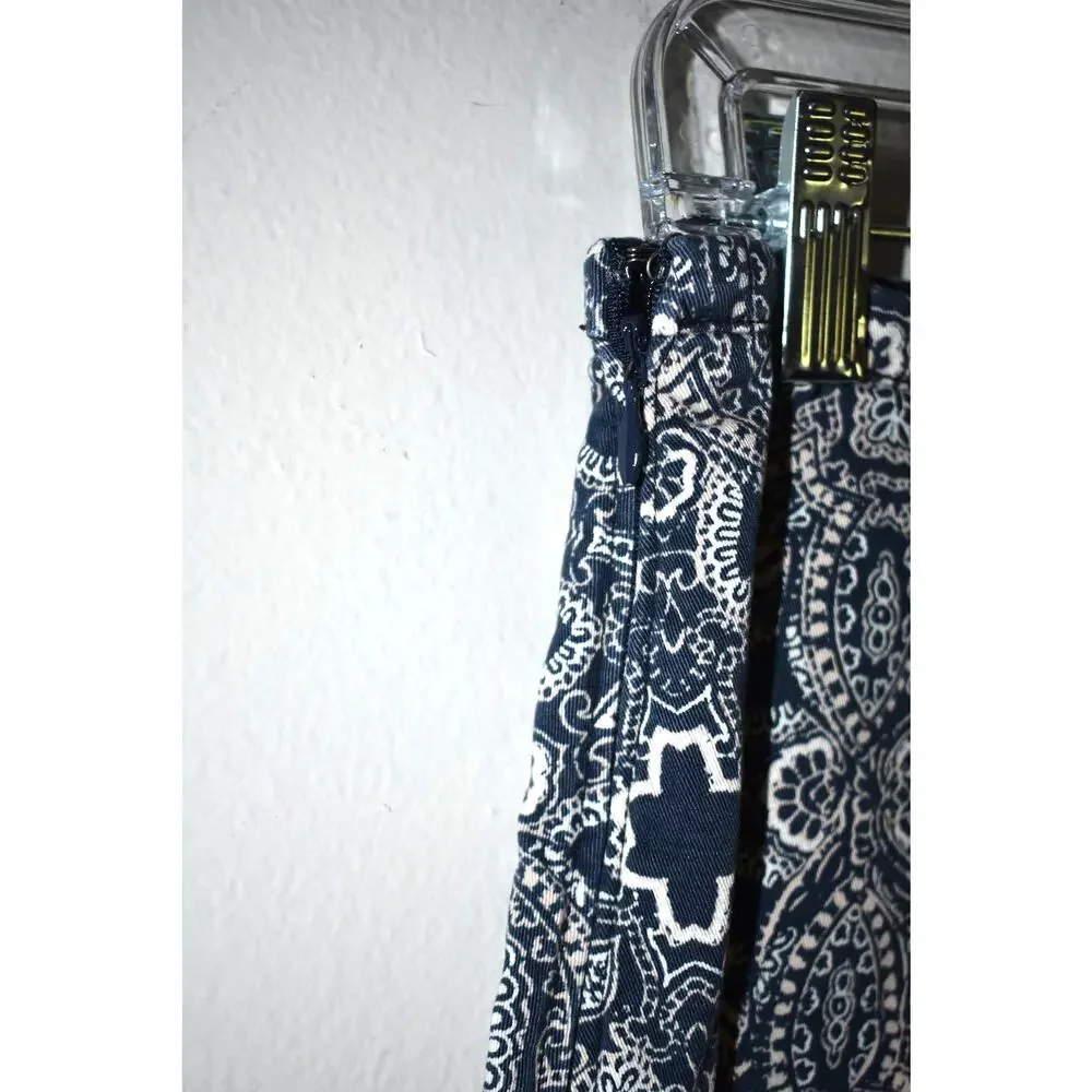 Hollister Blue/White Floral Skirt Size S